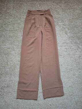 White Fox Boutique Wide Leg Pants in Tan